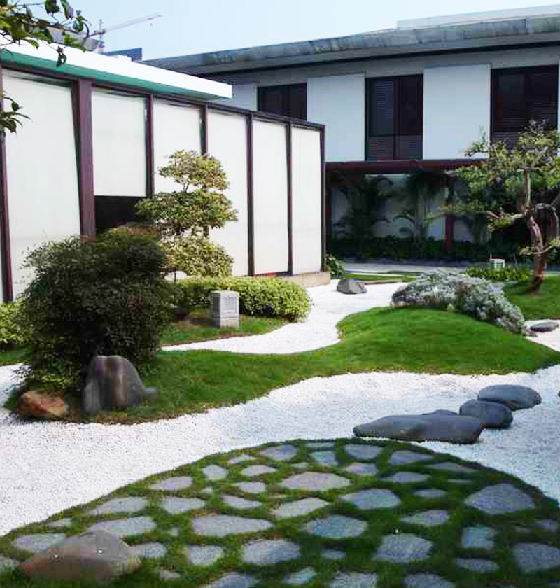 玫瑰園日式庭院